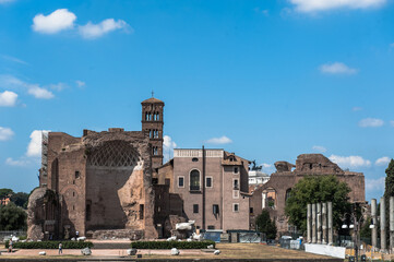Fototapeta premium Beautiful view of Rome, Italy