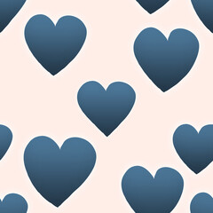 Beautiful hearts pattern looks very seamless. trendy creative design of hearts for the background
