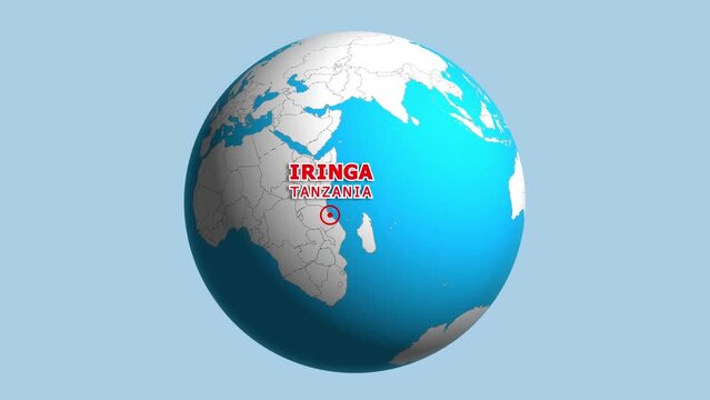 TANZANIA IRINGA ZOOM IN FROM SPACE