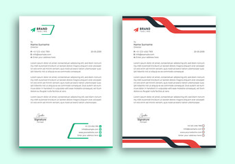 professional corporate company business letterhead design template 