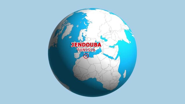 TUNISIA JENDOUBA ZOOM IN FROM SPACE