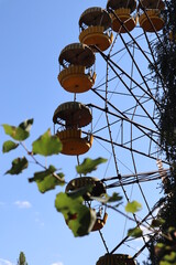 Abandoned hotel in the ghost town of Pripyat, next to the Chernobyl nuclear power plant