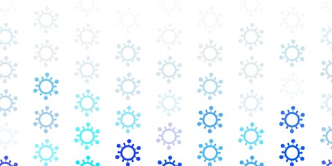 Light Pink, Blue vector template with flu signs.