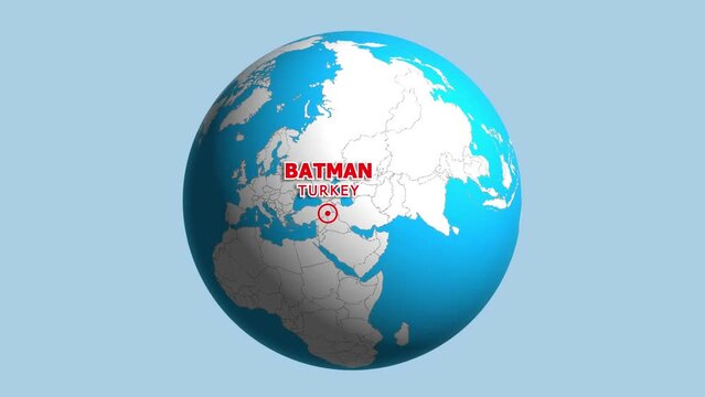 TURKEY BATMAN ZOOM IN FROM SPACE