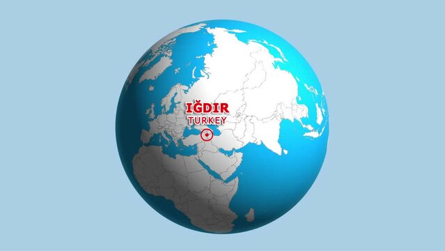 TURKEY IGDIR ZOOM IN FROM SPACE