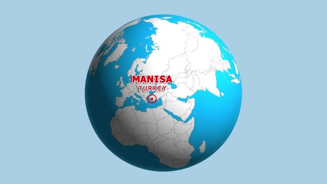 TURKEY MANISA ZOOM IN FROM SPACE