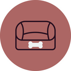 Obraz premium Pet bed Icon