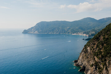 View of the Cinque Terre park, Italy
