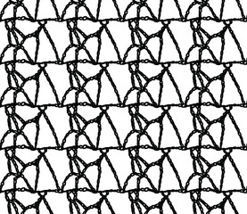 Fototapeta premium Seamless Vector Knitted Net Pattern