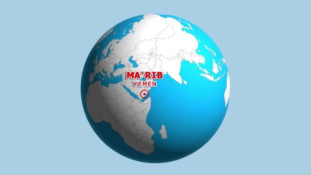 YEMEN MARIB ZOOM IN FROM SPACE
