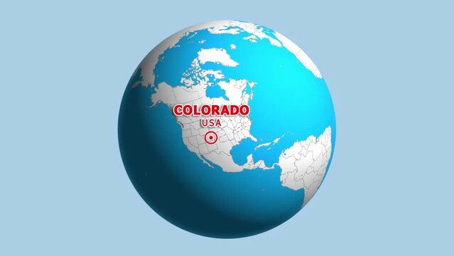 USA COLORADO ZOOM IN FROM SPACE