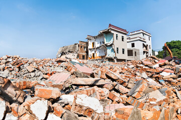 The old houses was demolished