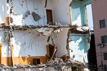 The old houses was demolished