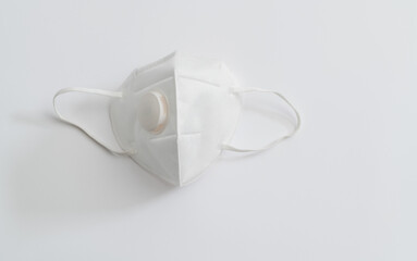 Close up of protection mask on white background