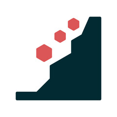 Obraz premium Landslide Icon