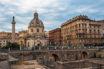 Beautiful view of Rome, Italy