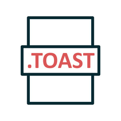 Fototapeta premium .TOAST Icon