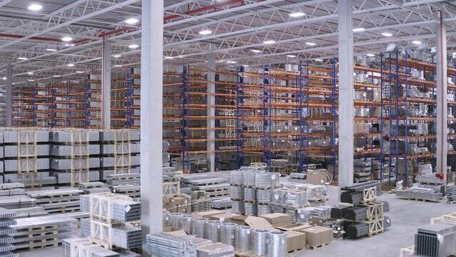 interior of a full warehouse