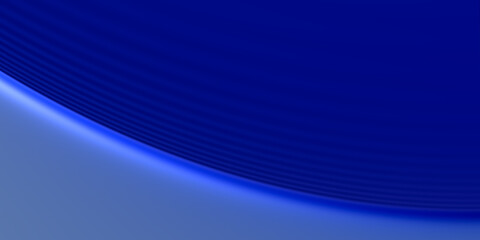 Volumetric futuristic illustration with neon blue color