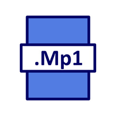 Obraz premium .MP1 Icon