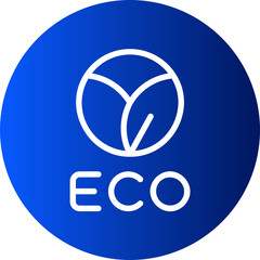 eco gradient icon