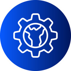 gear gradient icon