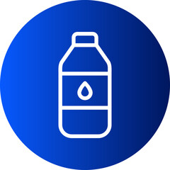 water bottle gradient icon