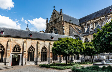 Exterior of the Basilica of Saint Servatius in Maastricht, Limburg, The Netherlands