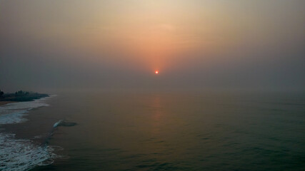 Sunrise at Elmina, Cape Coast, Ghana.