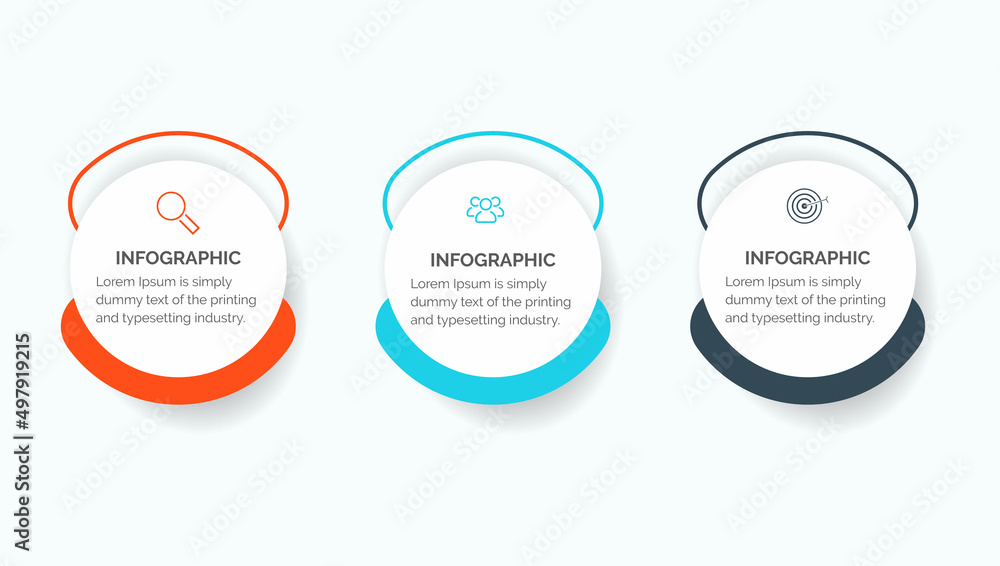 Aufkleber business data visualization. process chart. abstract elements of graph, diagram with 6 steps, option