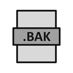 Fototapeta premium .BAK Icon