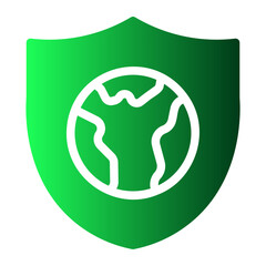 save the planet gradient icon