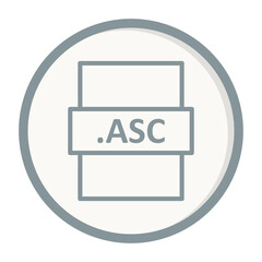 .ASC Icon - obrazy, fototapety, plakaty