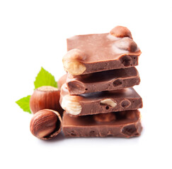 Chocolate with hazelnuts