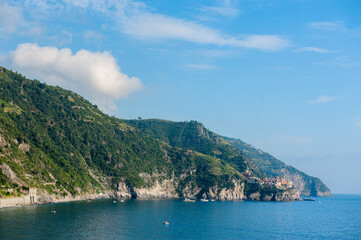 View of the Cinque Terre park, Italy