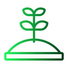plant gradient icon