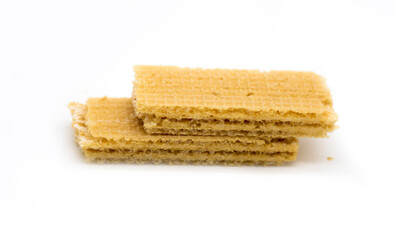 wafer chocolate and Milk, design element for Food product with Clipping path,