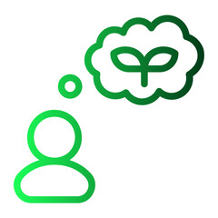 thought gradient icon