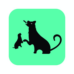 TRAINING DOG  VECTOR LOGO 