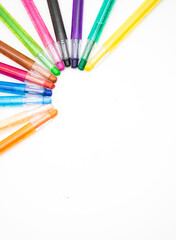 Color pencil design, isolated on white background. From close.