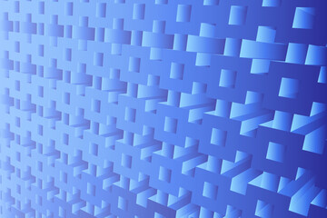 3d blue geometric background. Perspective background with blue gradient. 