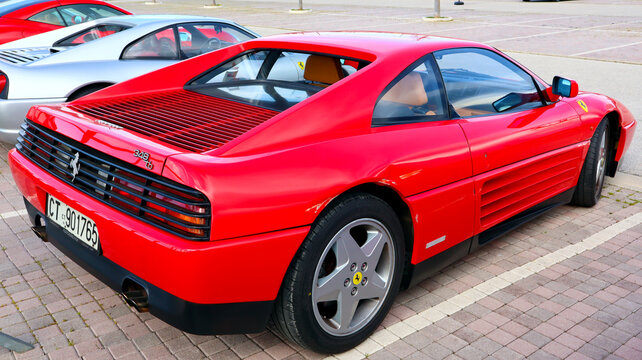 Italy &ndash; April 9, 2022: FERRARI 348 TB. Ferrari is an Italian luxury sports car based in Maranello, Italy