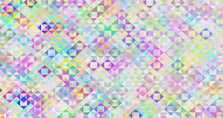 mosaic abstract background pattern of geometric shapes rainbow color