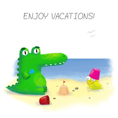 ALLIGATOR ANATOLIY 3.0 | cartoon crocodile illustration