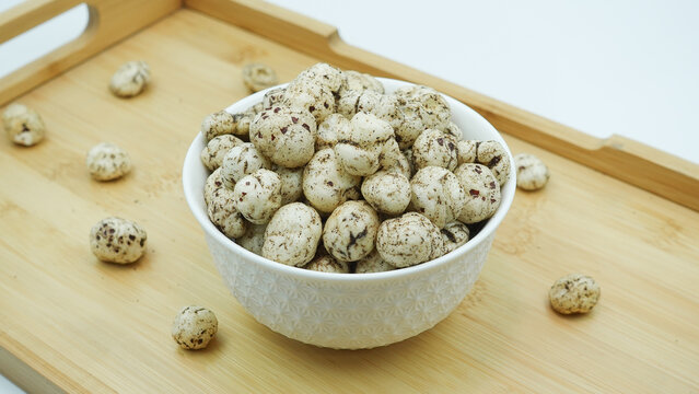 Flavored Prickly Water Lily. Dried makhana also known as water lily. Fox nut. Makhanas. Lotus seeds. The edible seeds, called fox nuts or makhana when dried, are eaten in Asia.