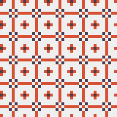 Abstract Cross Pattern generative computational art illustration