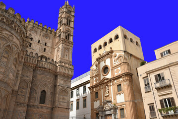 Fototapeta na wymiar Chevet du Duomo à Palerme. Sicile