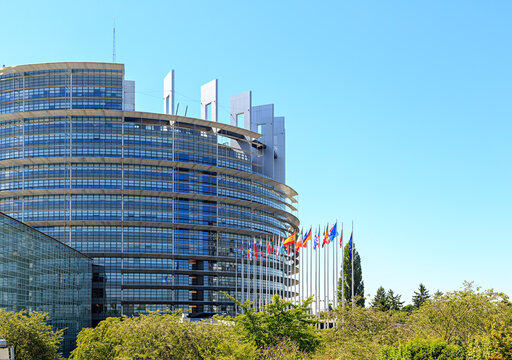 Strasbourg, France - July 5, 2019: Parlement Europeen Building