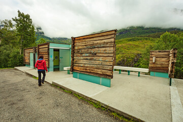 Flydalsjuvet plateau with facilities, Norway