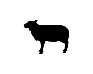 Livestock Sheep Farm Silhouette Nature Symbol Logo Vector